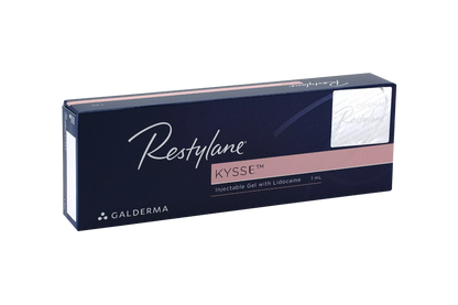 Sicheres Hyaluron Produkt Restylane Kasse von Galderma für Lippenvergrößerung.