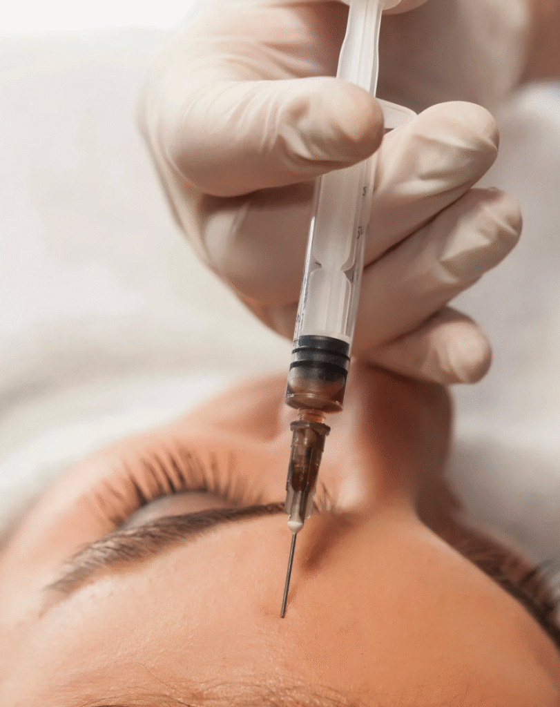 Botox gegen Schlupflider